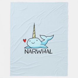 Narwhal Fleece Deken