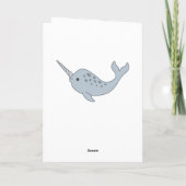 Narwhal Get Whale Soon Card Kaart (Achterkant)