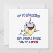 Narwhal Geweldige Myth Notitiekaartje (Voorkant)