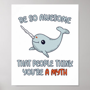 Narwhal Geweldige Myth Poster