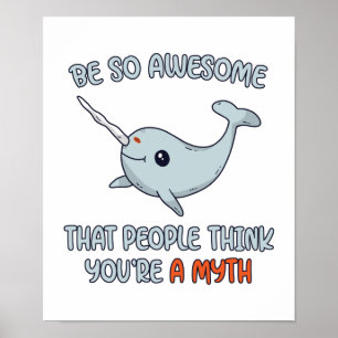Narwhal Geweldige Myth Poster