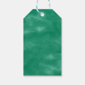 Narwhal Green | Cute Mint Chibi Cartoon Shower Cadeaulabel (Achterkant)