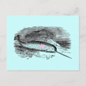 Narwhal Heart Briefkaart (Voorkant)