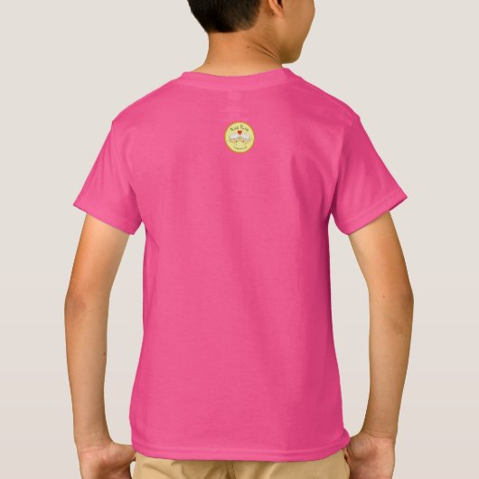 Narwhal Hugging a Heart Boy's Kind T-shirt (Achterkant)