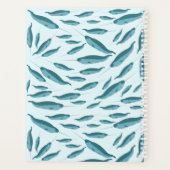 Narwhal in Blue Ocean Pattern Planner (Achterkant)