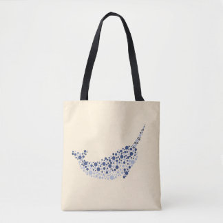 Narwhal in Stippen Tote Bag