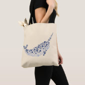 Narwhal in Stippen Tote Bag (Dichtbij)