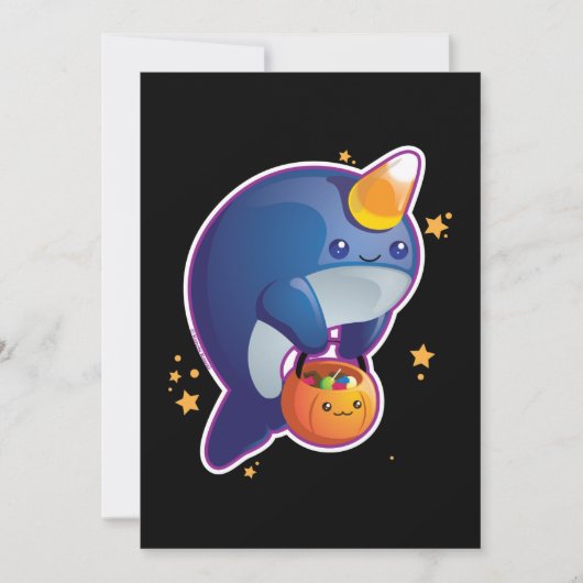 Narwhal Invitation Kaart (Voorkant)