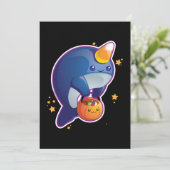 Narwhal Invitation Kaart (Staand voorkant)