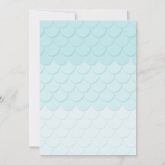 Narwhal Invitation - Shark and Narwhal Invitation Kaart (Achterkant)