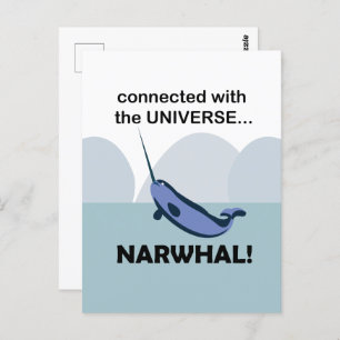 Narwhal is verbonden met het universum Narwhal Briefkaart