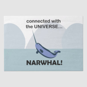 Narwhal is verbonden met het universum Narwhal Tissuepapier