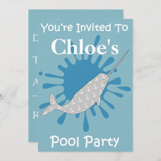 Narwhal Kaart (Voorkant / Achterkant)