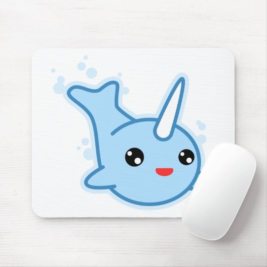 Narwhal Kawaii Muismat (Met muis)