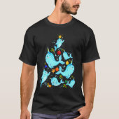 Narwhal-kerstboom T-shirt (Voorkant)