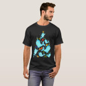 Narwhal-kerstboom T-shirt (Voorkant volledig)