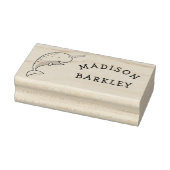 Narwhal Kind Leuke walvis naam Rubberstempel (Stempel)