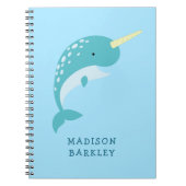Narwhal Kind's Cute Whale Notitieboek (Voorkant)