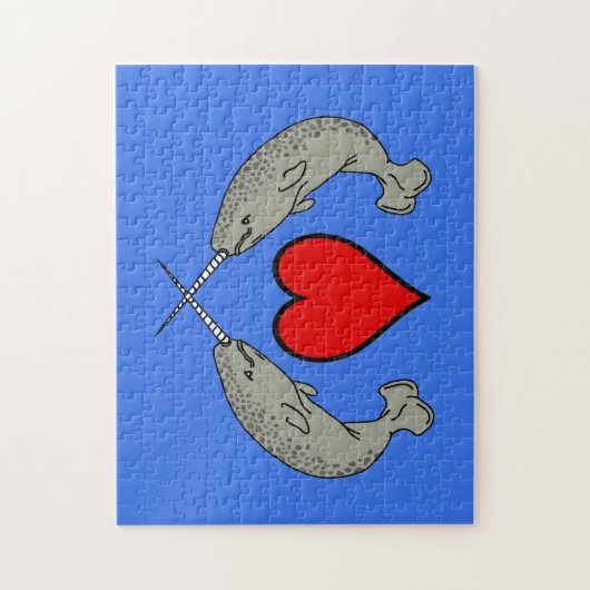 Narwhal Love Legpuzzel (Verticaal)