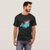 Narwhal Lover Kerstmis Verlichting Santa Narwhal K T-shirt (Voorkant volledig)