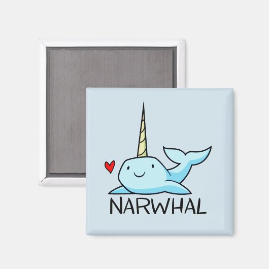 Narwhal Magneet (Voorkant / Achterkant)