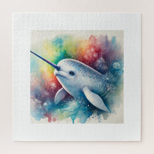 Narwhal Majesty 170724AREF115 - Watercolor Legpuzzel (Verticaal)