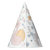 Narwhal, Mermaid, Unicorn, Drakenpasta, gepersonal Feesthoedjes (Achterkant)