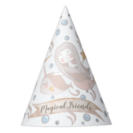 Narwhal, Mermaid, Unicorn, Drakenpasta, gepersonal Feesthoedjes