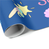 Narwhal, Mermaid, Unicorn Persoonlijke Naam, Leeft Cadeaupapier (Rol Hoek)