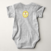 Narwhal met Heart Baby Bodysuit Blue (Achterkant)