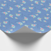 Narwhal met Heart Valentijn's Day Wrapping Paper Cadeaupapier (Hoek)