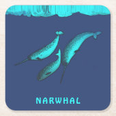 Narwhal onder de kartonnen onderzetters (Voorkant)