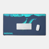 Narwhal onder het ijs bureaumat (Keyboard & Muis)