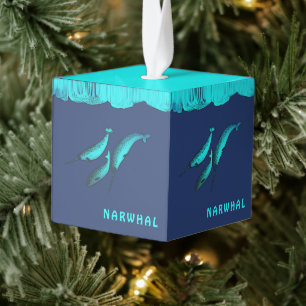 Narwhal onder het ijs decoratie