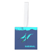 Narwhal onder het ijs decoratie (Voorkant)
