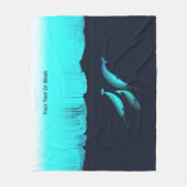 Narwhal onder het ijs fleece deken (Voorkant)