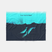 Narwhal onder het ijs fleece deken (Voorkant (Horizontaal))