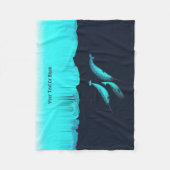 Narwhal onder het ijs fleece deken (Voorkant)