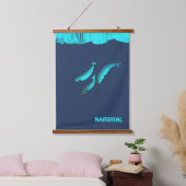 Narwhal onder het ijs hangend wandkleed (Slaapkamer)