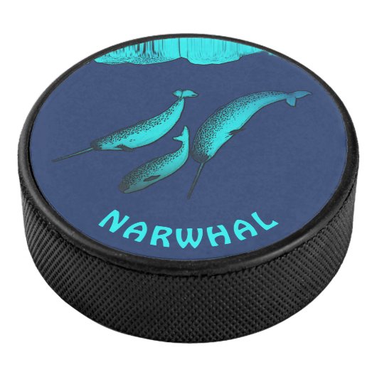 Narwhal onder het ijs hockey puck (3/4)