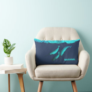 Narwhal onder het ijs kussen