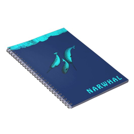 Narwhal onder het ijs notitieboek (Rechterzijde)