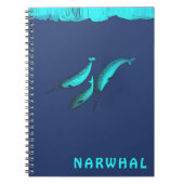 Narwhal onder het ijs notitieboek (Voorkant)