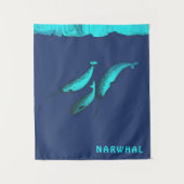 Narwhal onder het ijs wandkleed (Voorkant)