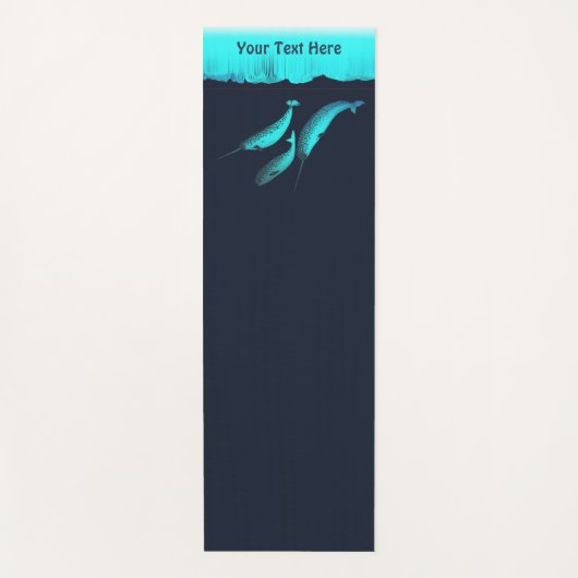 Narwhal onder het ijs yogamat (Voorkant)