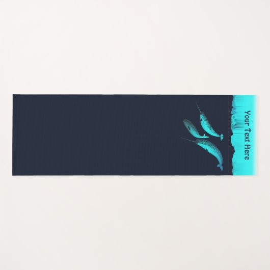 Narwhal onder het ijs yogamat (Voorkant (horizontaal))