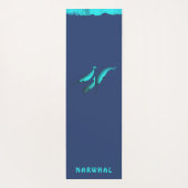 Narwhal onder het ijs yogamat (Achterkant)