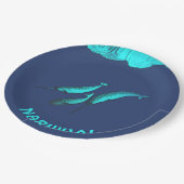 Narwhal Papieren Bordje (Gekanteld)