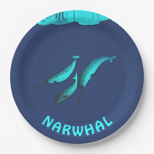 Narwhal Papieren Bordje (Voorkant)