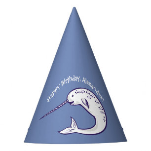 Narwhal Personalized Birthday Party Petten Feesthoedjes